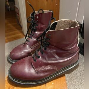 Original Vintage Oxblood Red Dr. Martens Boots - Made in England